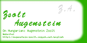 zsolt augenstein business card